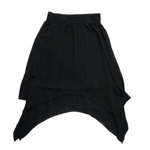 Thalia Sodi Ladies Black Pull On Layered Skirt - Size Large